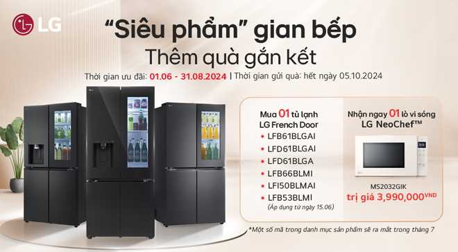 Qua tang khi mua tu lanh LG