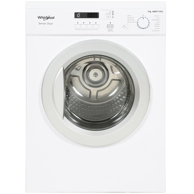 Máy sấy thông hơi Whirlpool 7 kg AWD712S2