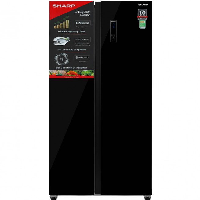 Tủ lạnh Sharp Inverter 532 lít SJ-SBX530VG-BK 