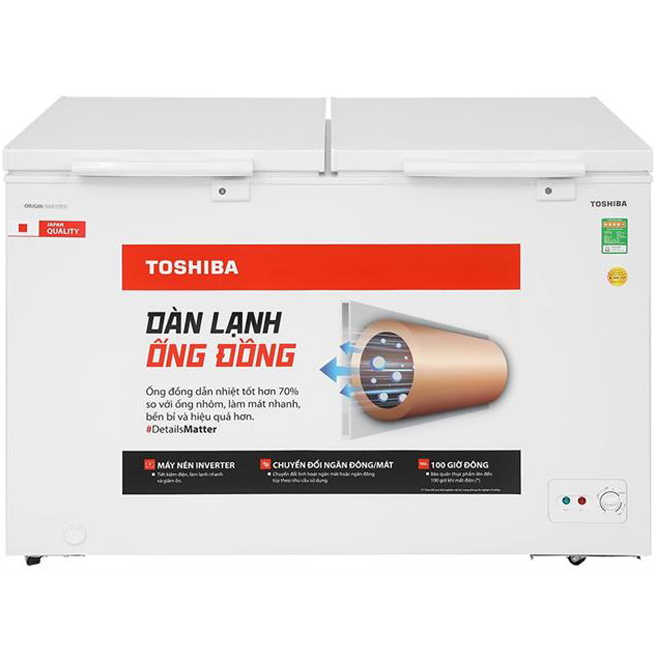Tủ đông Toshiba Inverter 362 lít GR-RC470CM-PMV(01)