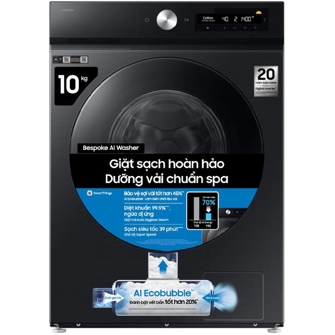 Máy giặt Samsung AI Inverter 10 Kg WW10DB7U34GBSV