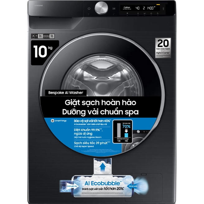 Máy giặt Samsung AI Inverter 10 kg WW10DG6U34LBSV